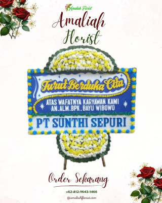 Papan Bunga Duka di Sitimulyo